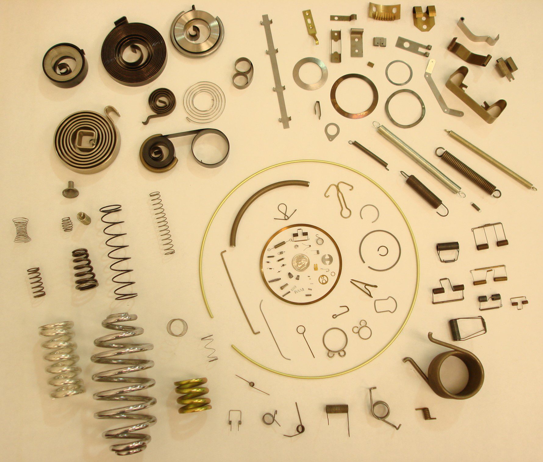 Group of metal parts