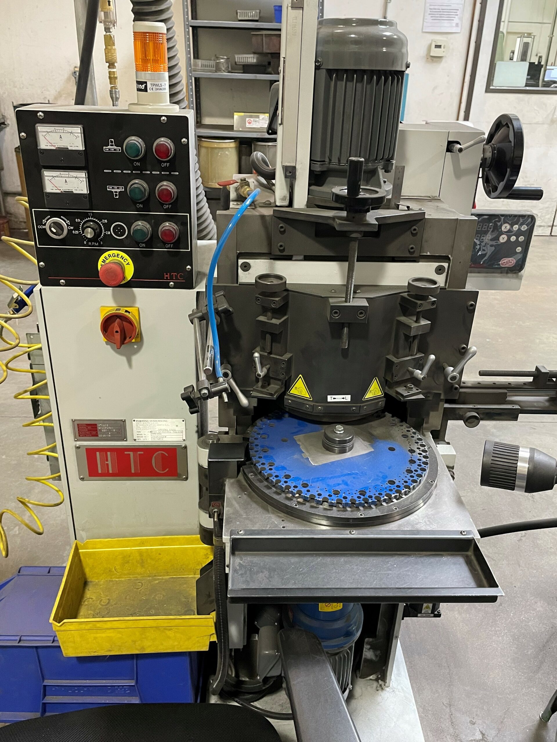 A machine with buttons and switches